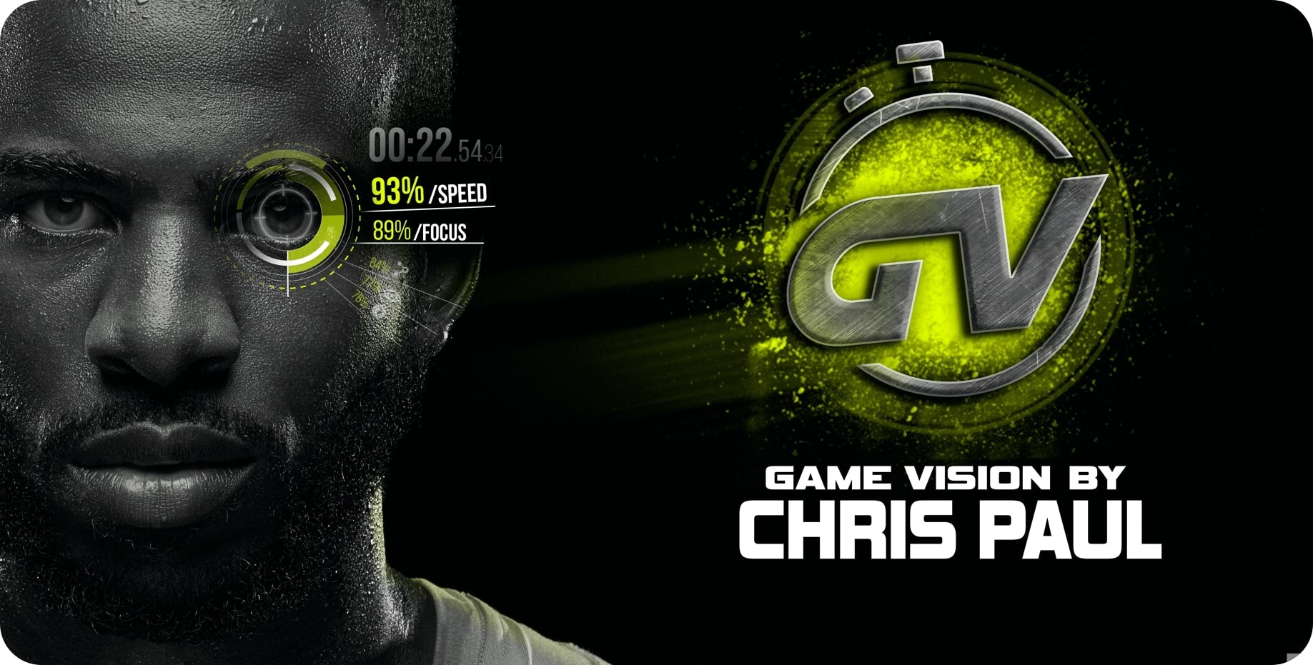 Game Vision by Chris Paul, with a portrait and speed and focus indicators.